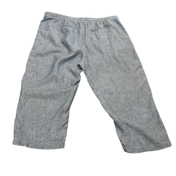 Athleta retreat blue linen pull on wide leg pants size 26 - Picture 2 of 11